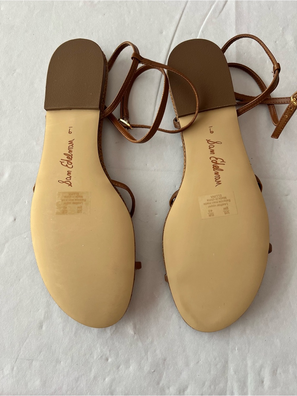 Sam Edelman Brown Strappy Ankle Wrap Sandals Ellina strappy sandal . - Picture 5 of 5